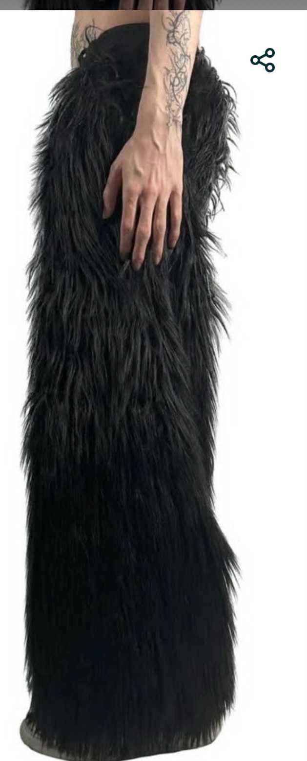 Штаны  Fur LUST NOIR M y2K opiym. НОВЫЕ