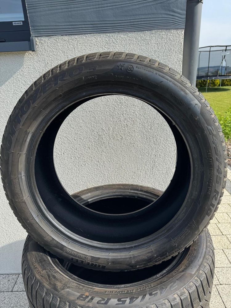 Sprzedam opny zimowe pirelli sotto zero 3 run flat 245/45 r18
