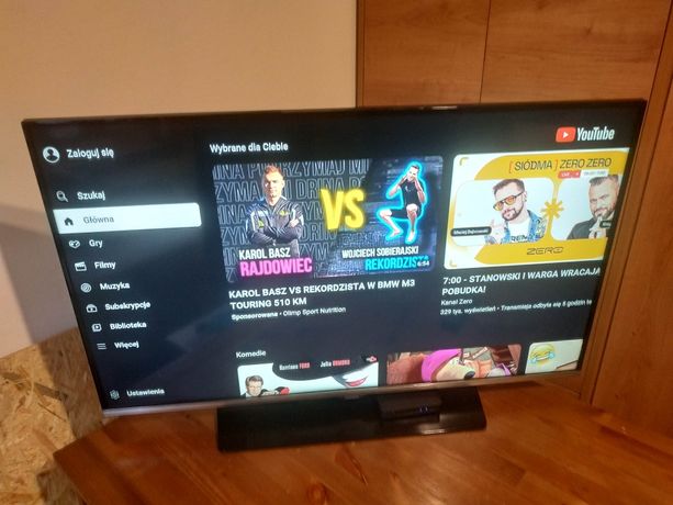 Tv 40"LED+Smart Tv dekoder WIFI YouTube Netflix Transport
