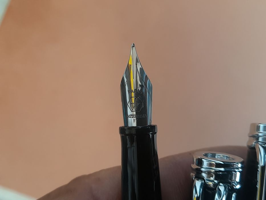 Conj. Canetas Waterman Harmonie preto e platina