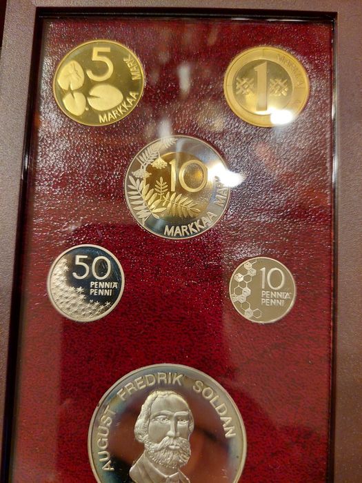Coin set com certificado, moedas antigas