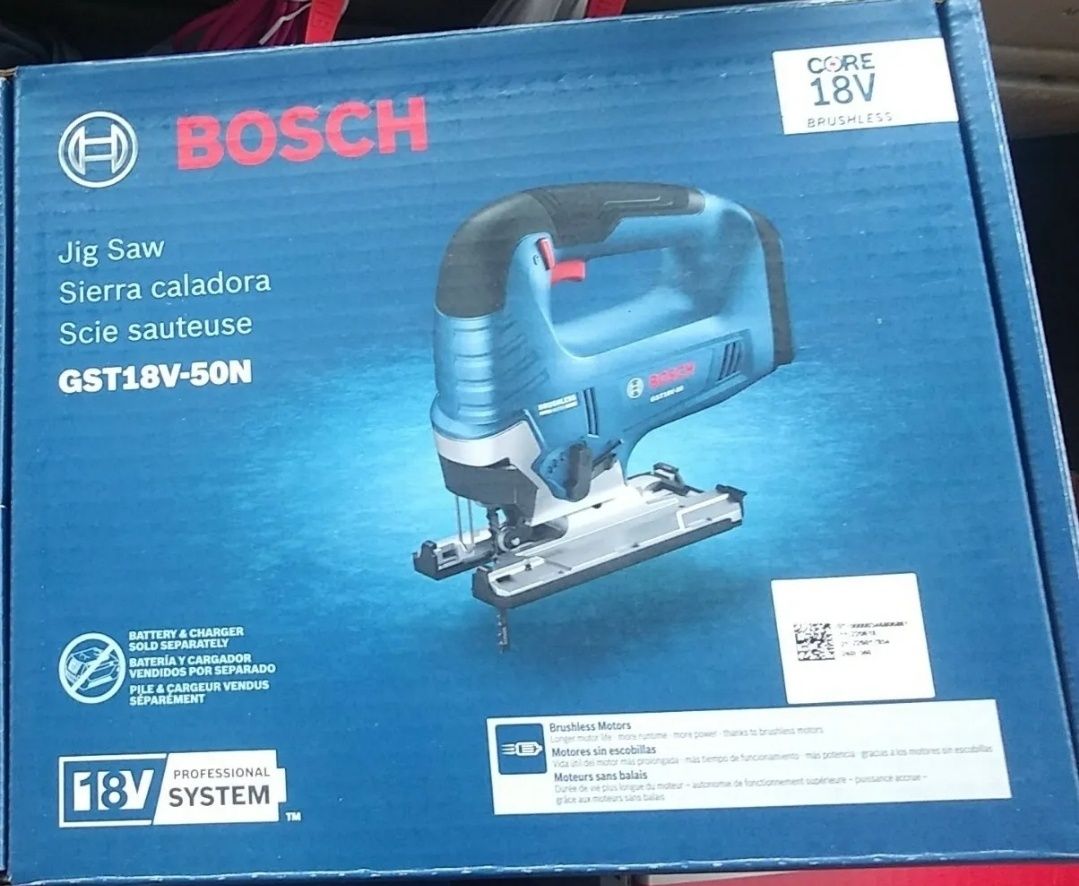 Акумуляторний безщітковий лобзик Bosch gst 18 v-50 N brushless сша бош