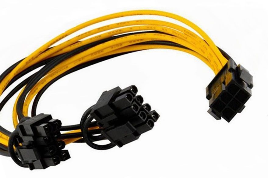 Переходник GPU 6-pin to 2x8-pin (6+2) для видеокарт PCI-E