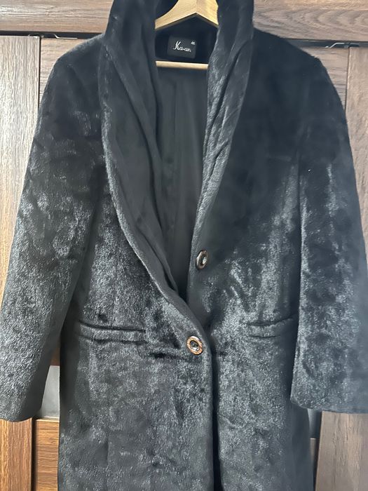 FUTRO płaszcz NATURALNE maxi długie zjawiskowe OKAZJA old money