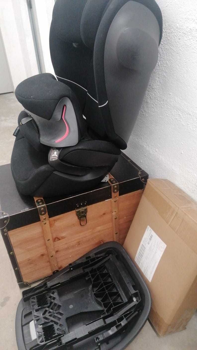 CADEIRA CYBEX cAirbag Frontal+Laterais cBase reclinavel+Isofix+CapaAB