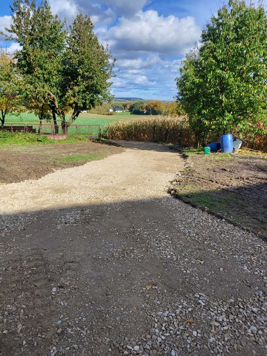 Utwardzanie/niwelacje terenu, usługi koparka, minikoparka, wozidło