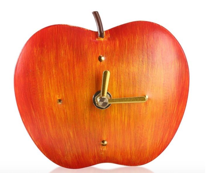 Zegar jabłko piękna ozdoba