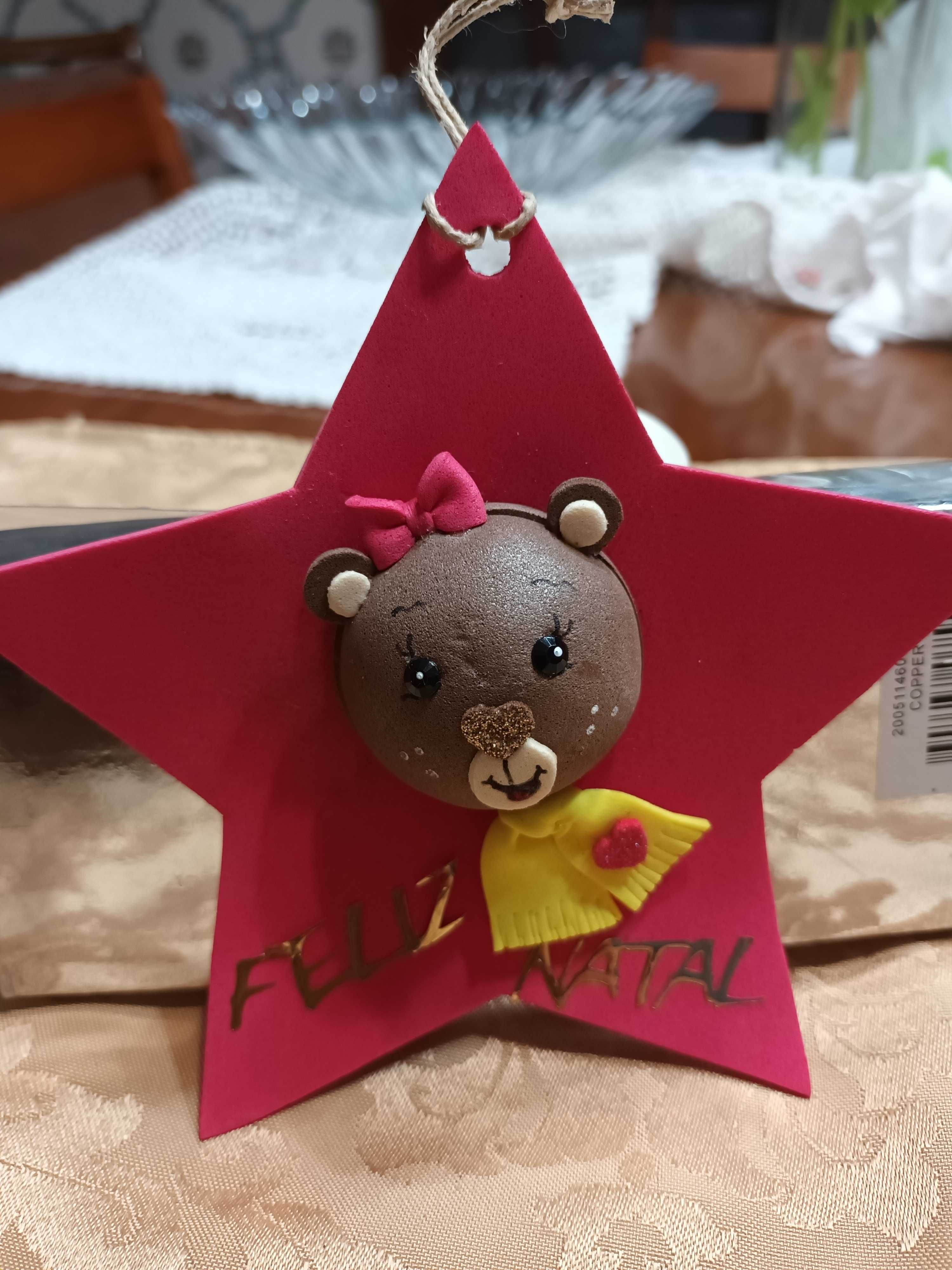 Vela + estrela de natal