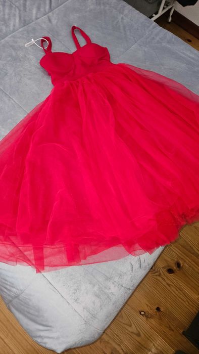 Vestido vermelho shein novo