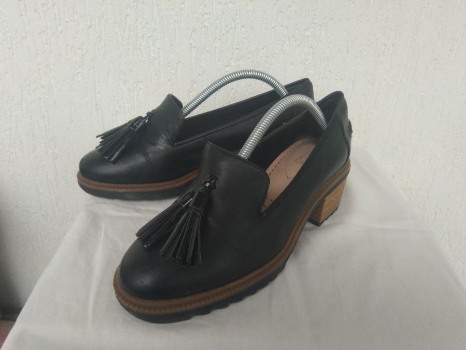 Туфли кожанние Clarks sommer р.37.5