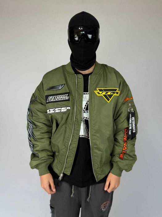Бомбер Vetements Alpha Industries Edition Racing Green Bomber куртка S