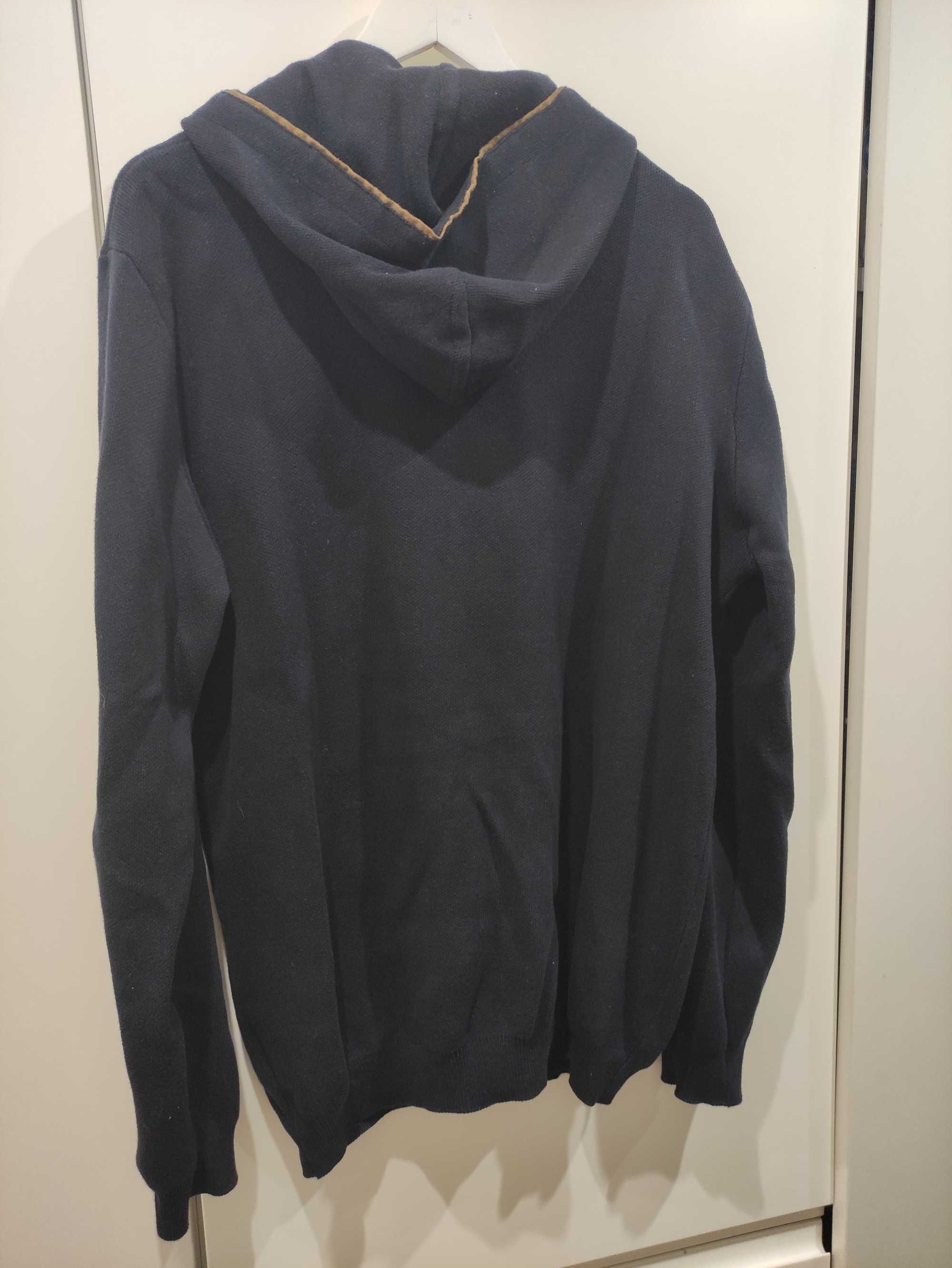 Męski granatowy sweter XXL carry