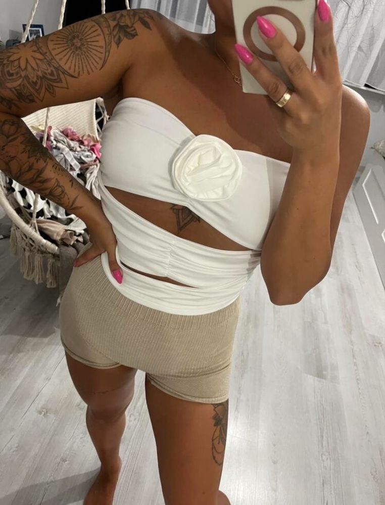 Piekny top z roza rozm m