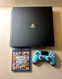 PS 4 Pro(1 TB)+gamepad+disk (GTA 5)