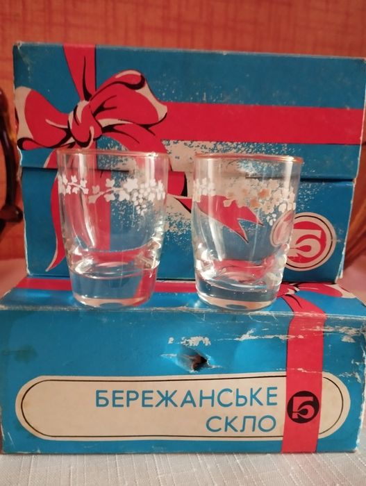 Набір маленьких стопок Бережанське скло