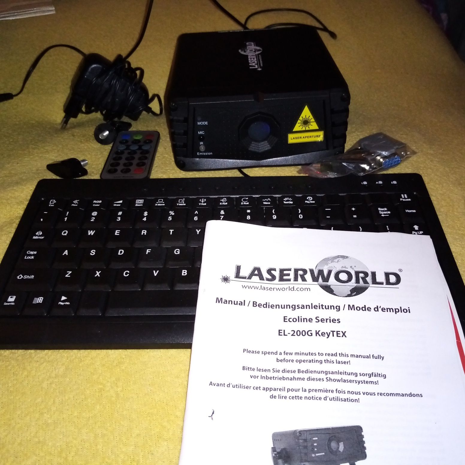 LaserWorld EL-200KeyTex z klawiaturą