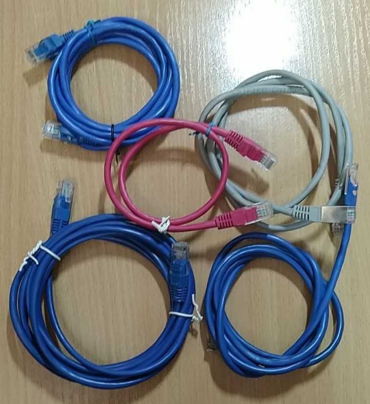 Витая пара, патч-корды RJ45, б/у, 5 категория, 8 жил, цена за метр