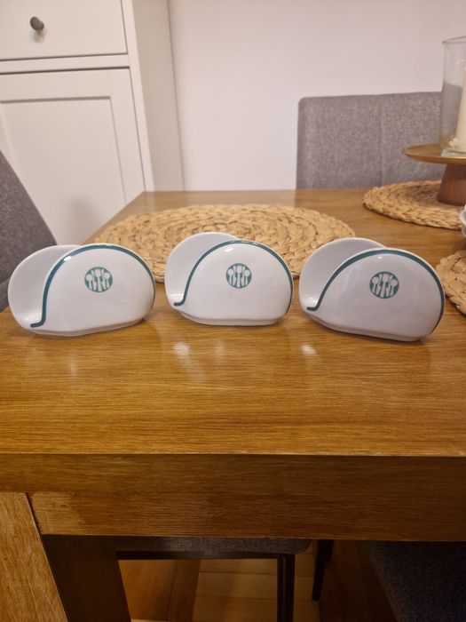 Trzy serwetniki PRL Społem Lubiana