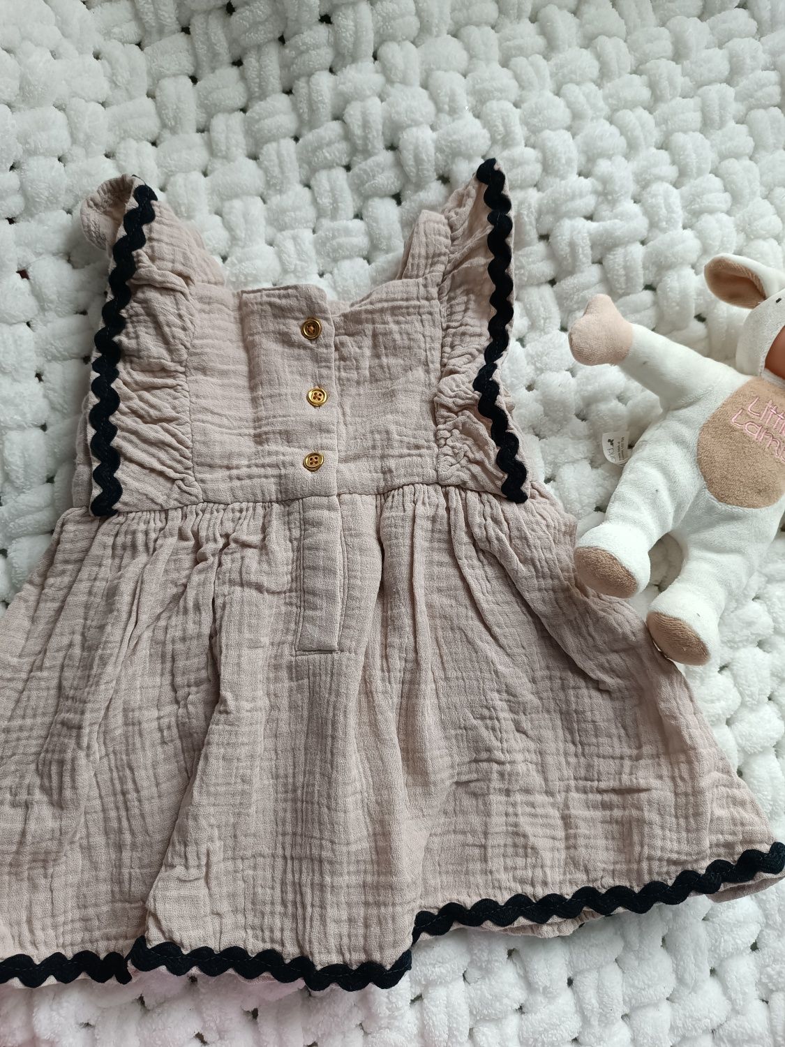 Мусліновий одяг для малюка плаття пісочник чоловічок