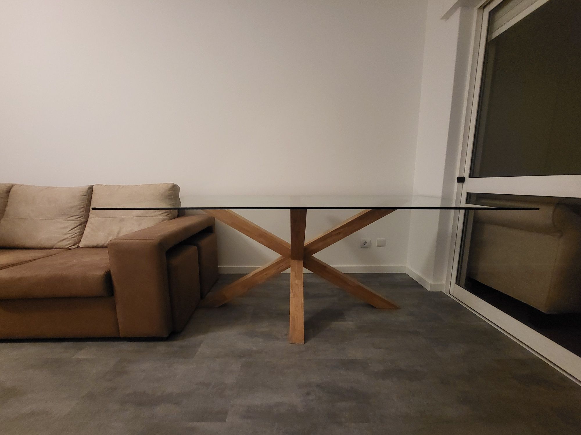 Mesa de Jantar 6 Pessoas - Vidro temprado