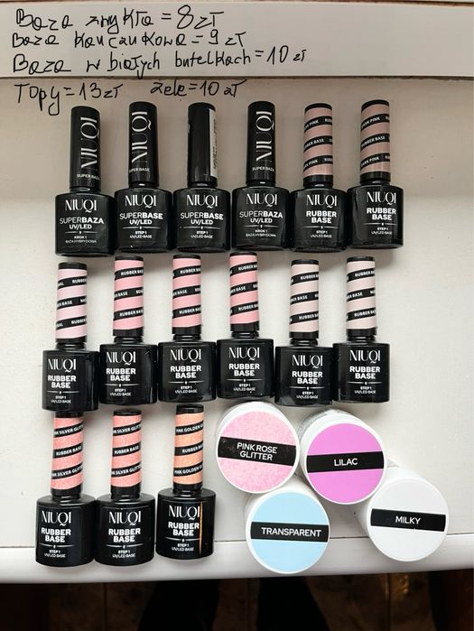 Bazy hybrydowe,kauczukowe topy lakiery kolory primerynowe firmy Niuqi