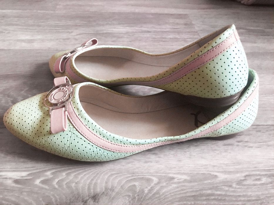 Балетки мятные