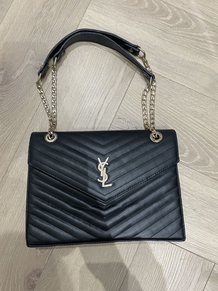Torebka listonoszka czarna YSL