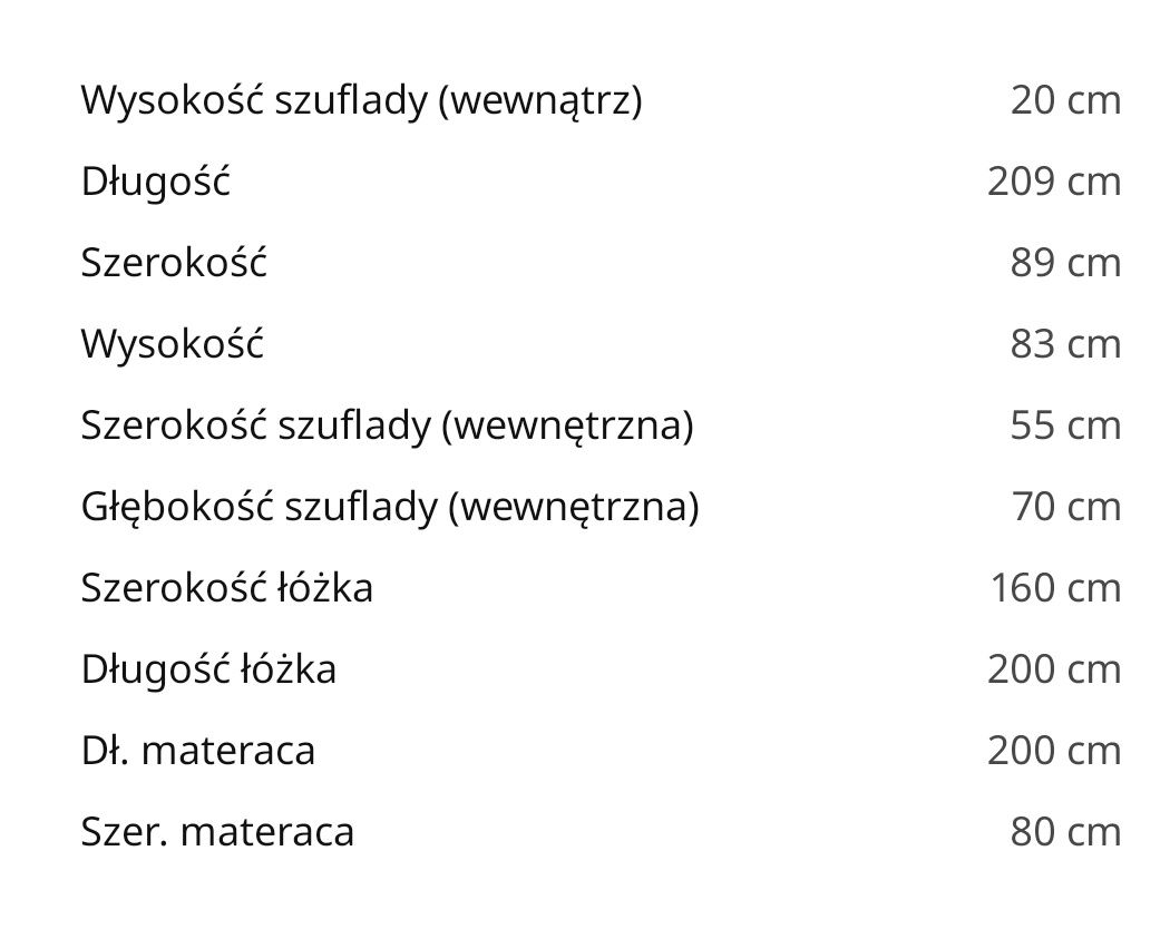 Łóżko Hemnes szarez materacem
