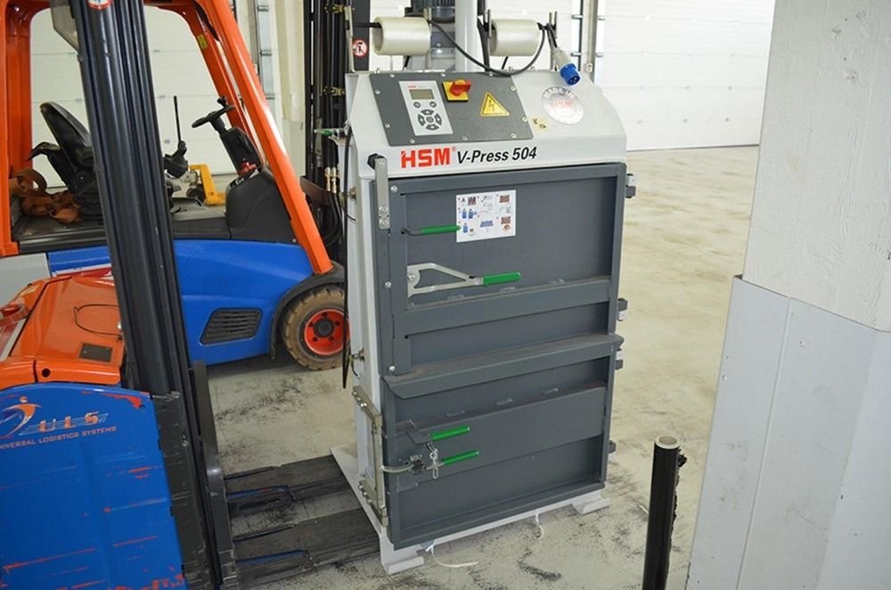 Belownica HSM 504/ nacisk 4T/ prasa do makulatury/ 2012r/ dost. 220PLN