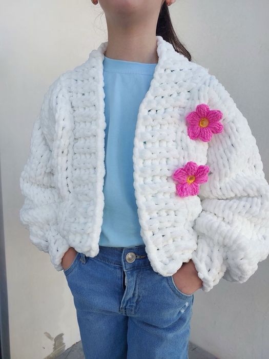 Плюшевий кардиган на дівчинку