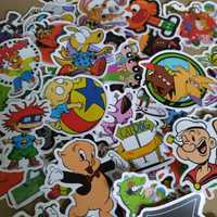 50 Autocolantes Stickers Bonecos Desenhos Animados