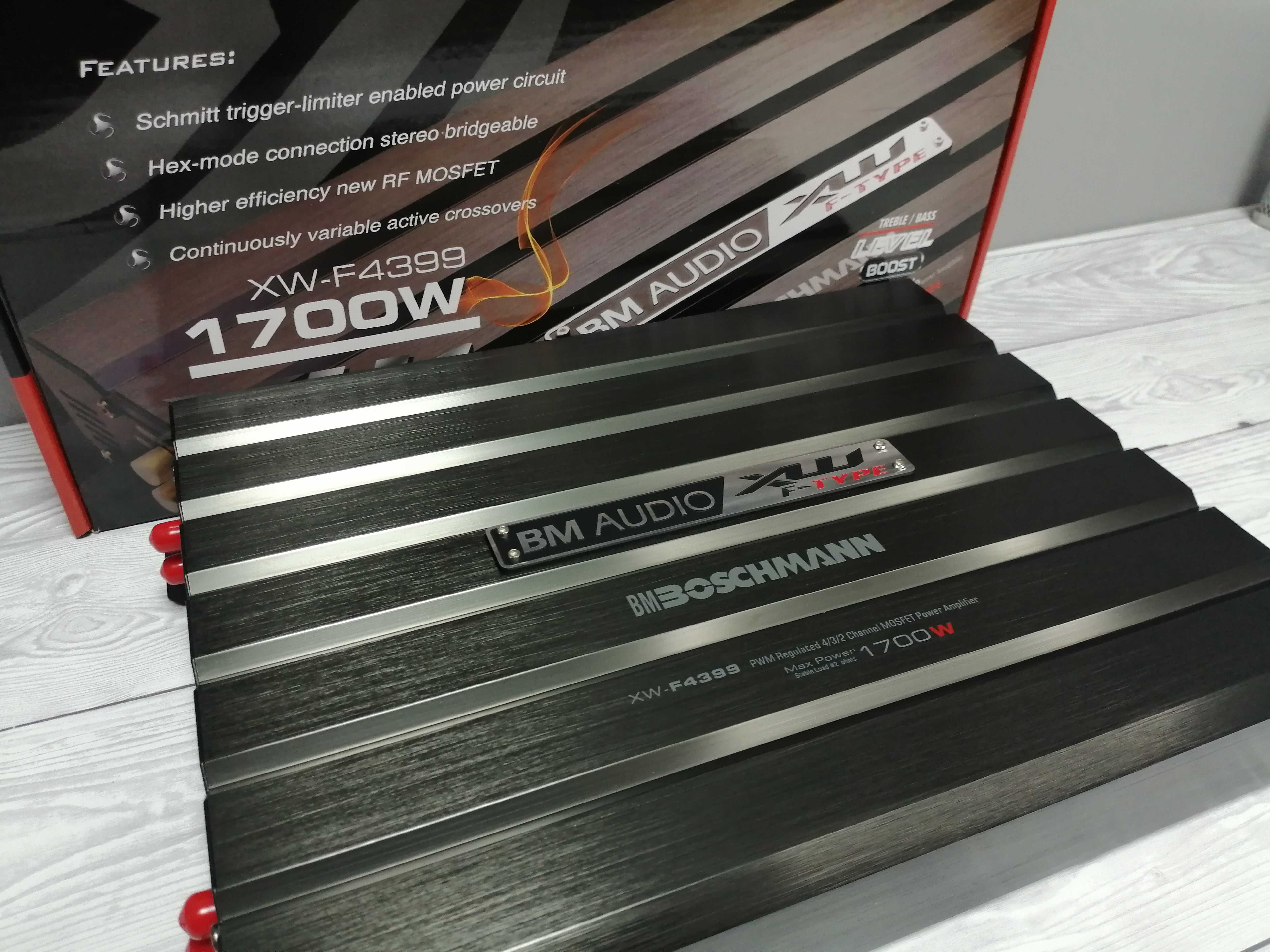 Підсилювач звуку в авто 4 канальний BM Audio XW-F4399 1700W