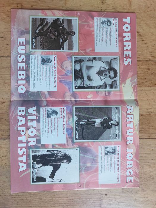 Caderneta de cromos - Álbum Glórias da Selecção - Completa