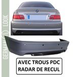 Para-choque traseiro BMW Série 3 E46 Coupé e Cabriolet Look Pack M M2