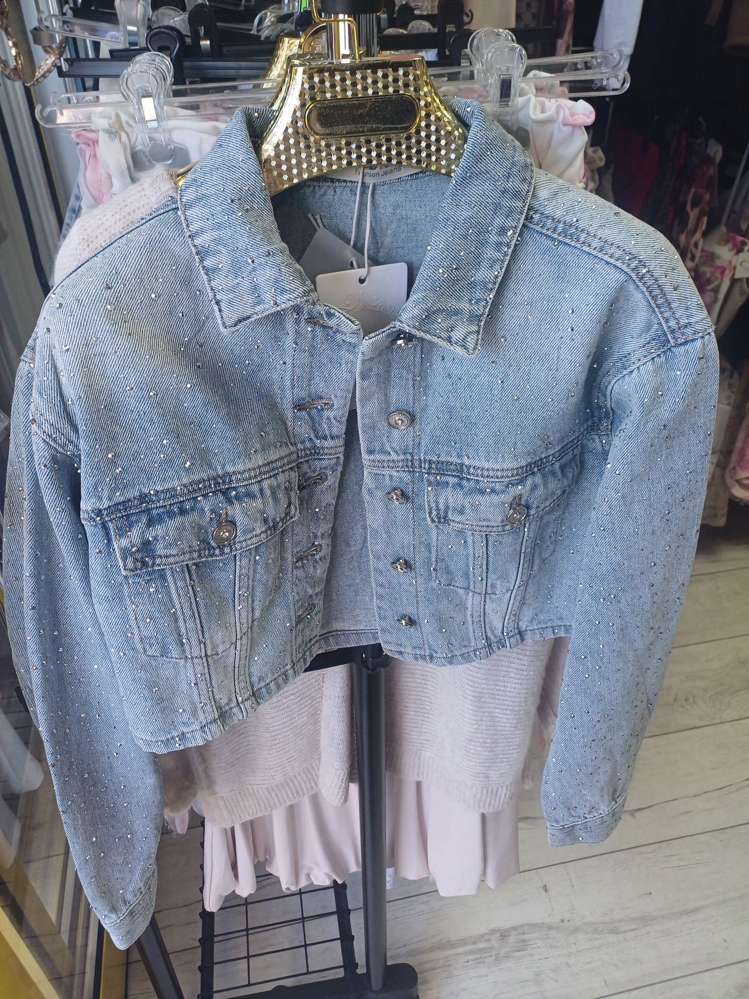 Katana jeans cyrkonie