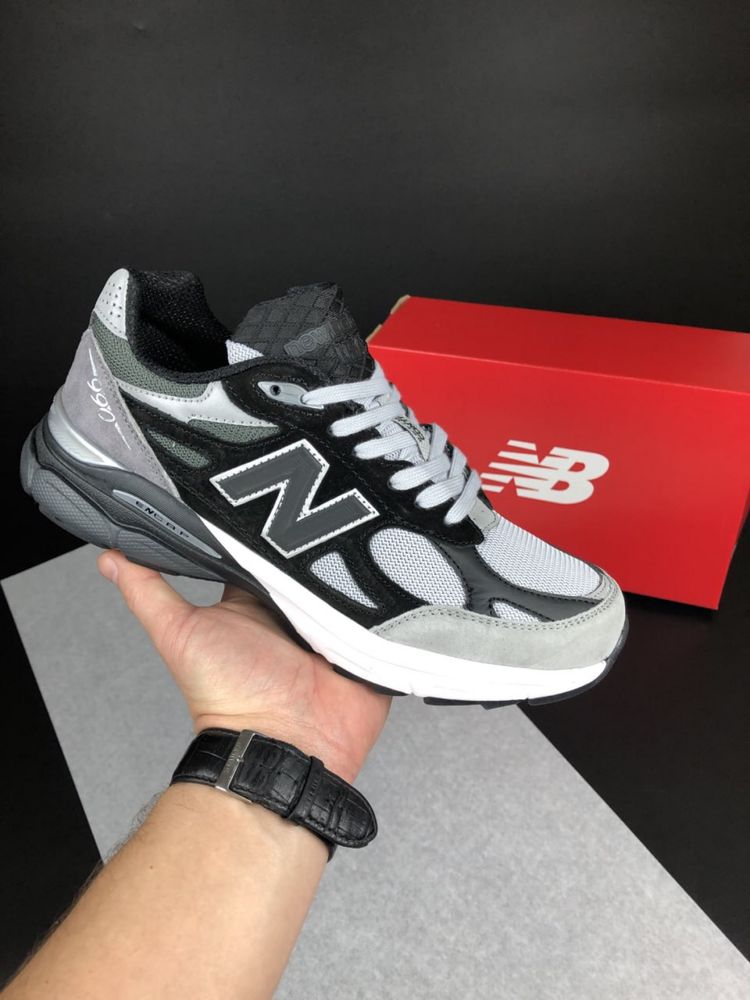 РОЗПРОДАЖ! Кросівки New Balance 990 v3 Grey Black | 41-46