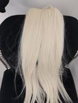 Blond włosy clip in zestaw