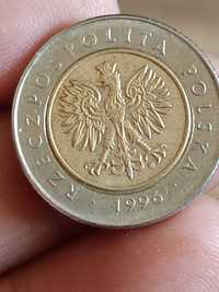 Sprzedam monete 5 zloty 1996 rok