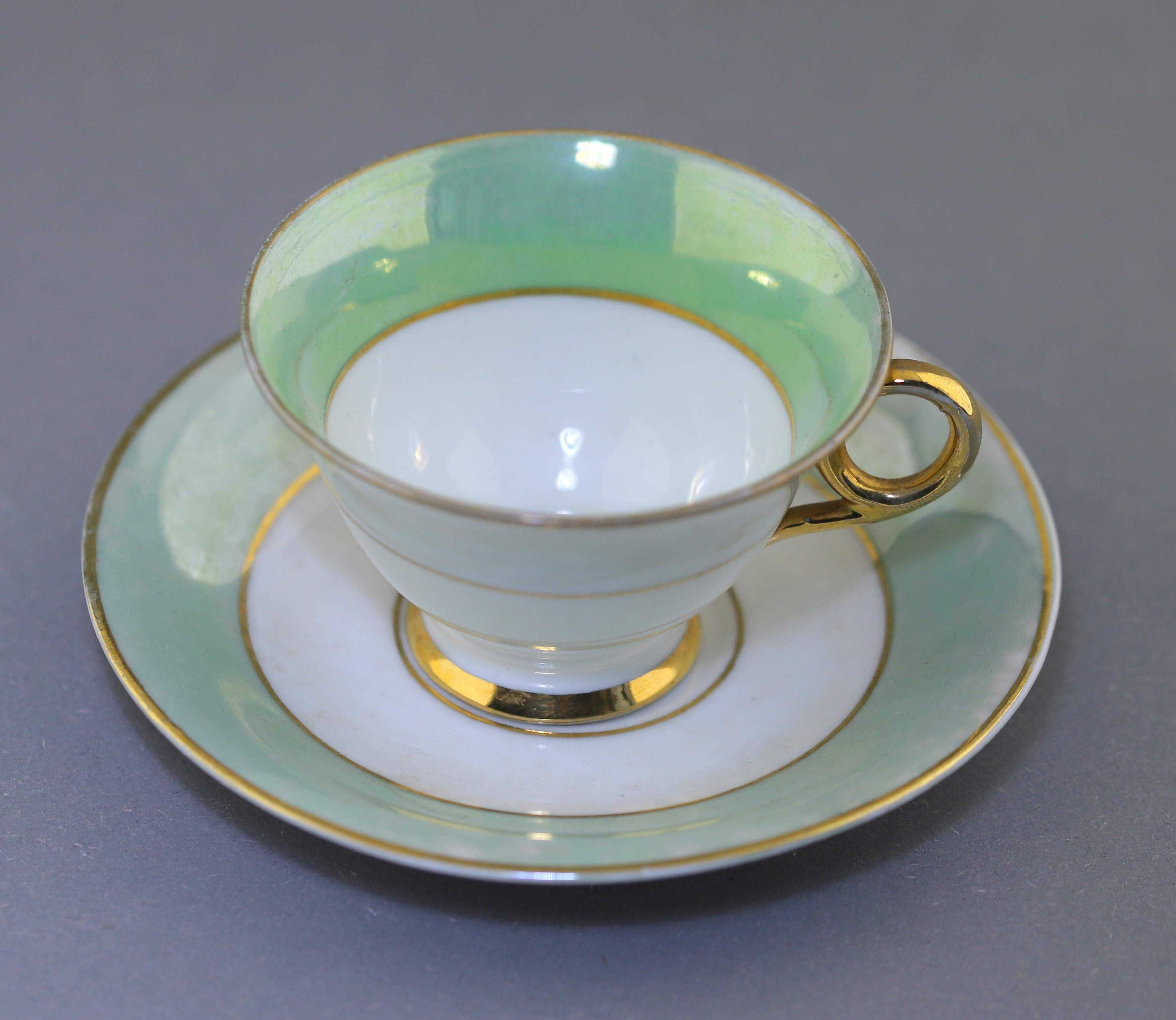 Duo filiżanka espresso 80ml cienka porcelana Schumann Bavaria Niemcy