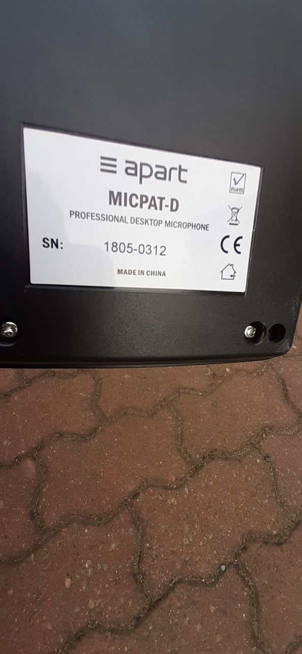 Mikrofon stołowy przywoływacz apart micpat d