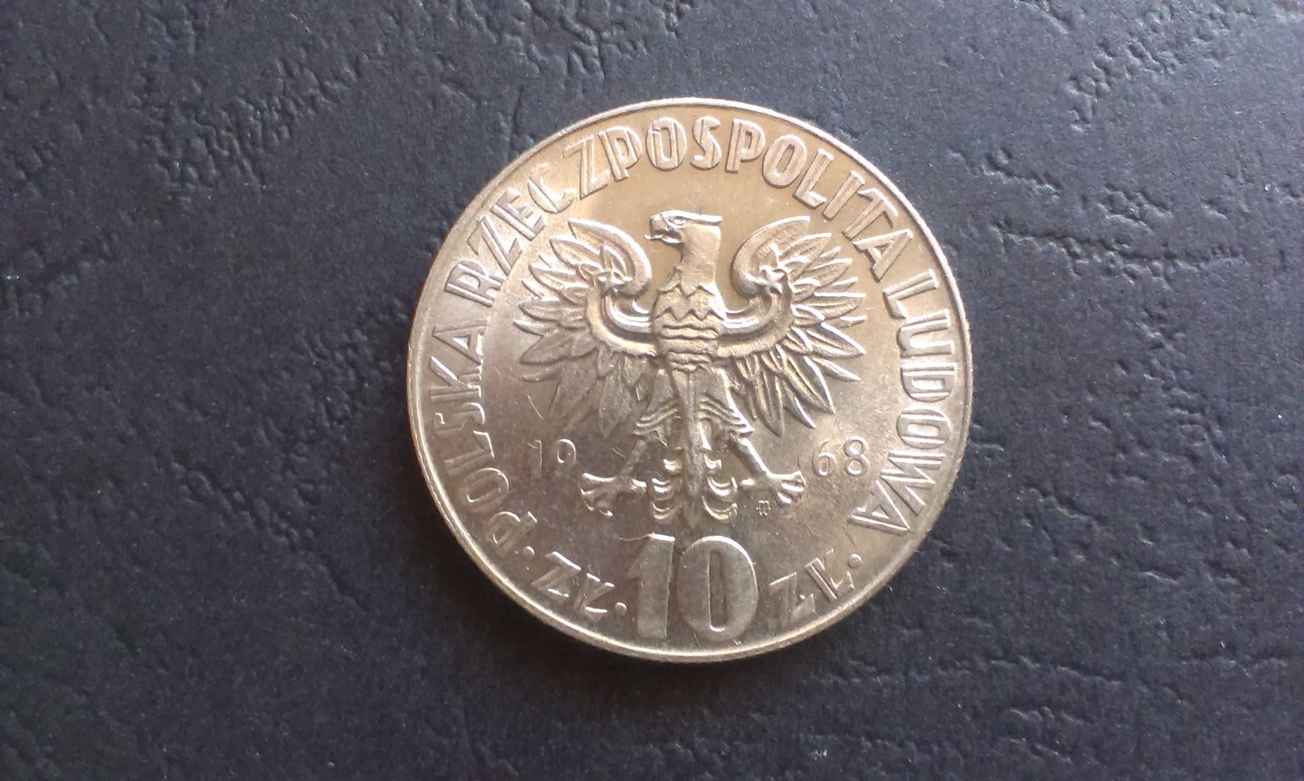 Moneta 10 złotych 1968 Mikołaj Kopernik, PRL.