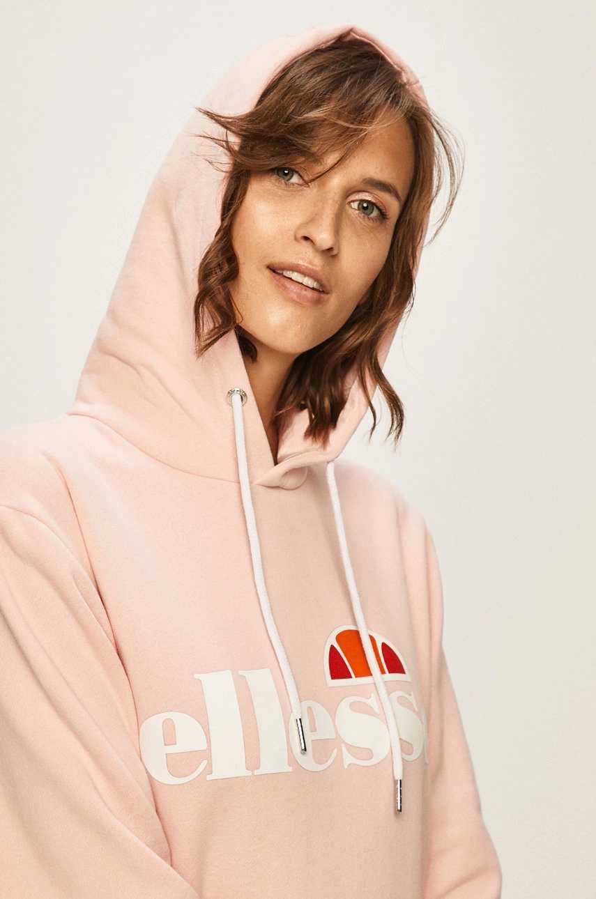 bluza Ellesse S M 36 38 pudrowy róż bluza ellesse z kapturem