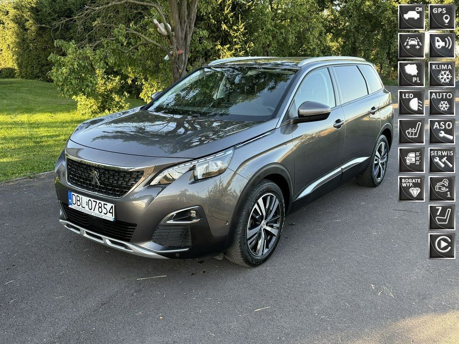 Peugeot 5008 2.0HDI 150KM 123tys.km! Allure 7-os. Zadbany Bezwypadkowy Gwarancja