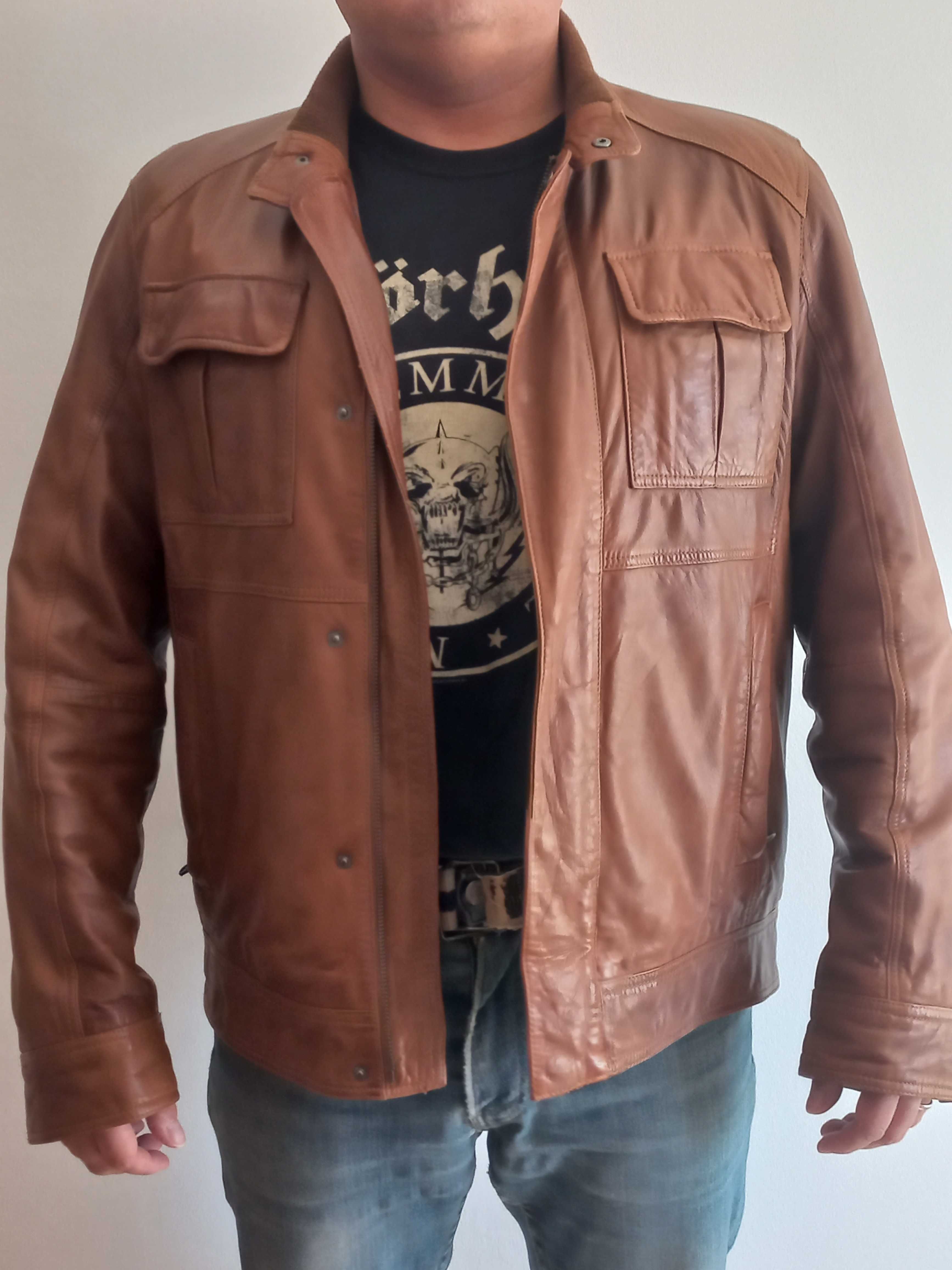 Casaco Pele Dustin Homem - Tamanho XL