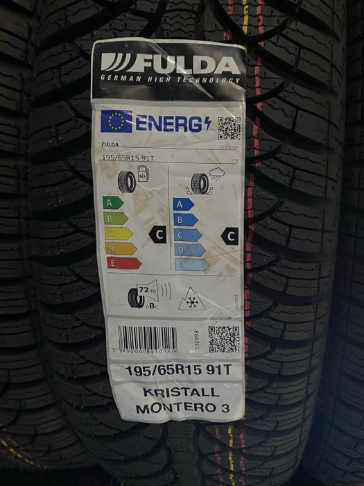 Зимові шини Fulda Kristall Montero 3 195/65 R15 91T