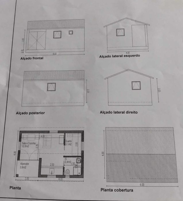 Bungalow metálico T1