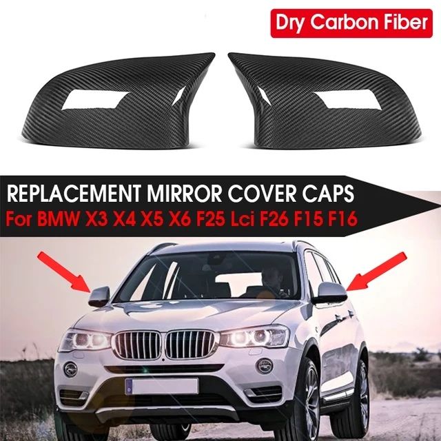 Pokrywa nakladka lusterka bocznego Karbon do BMW x3 x4 x5 x6 L/P