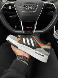 Мужские кроссовки Adidas Originals Drop Step Black Grey Orange [41-46]