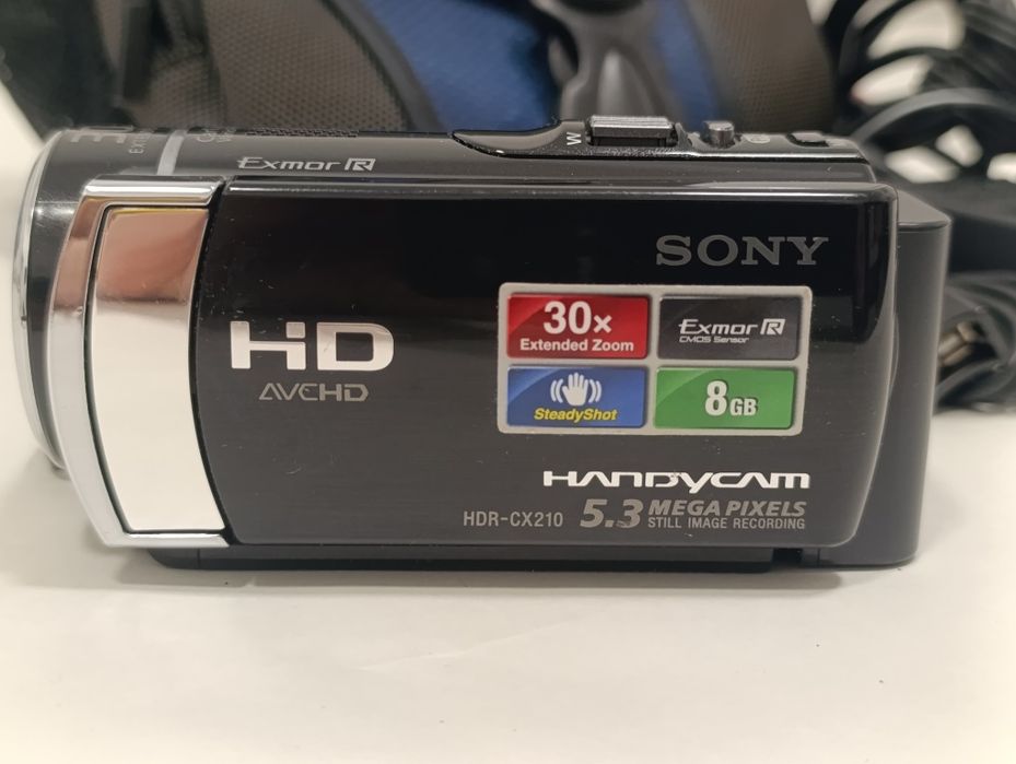 Kamera cyfrowa SONY HDR-CX210 e full HD x30 5.2 Mpx DOTYK ZEISS zestaw