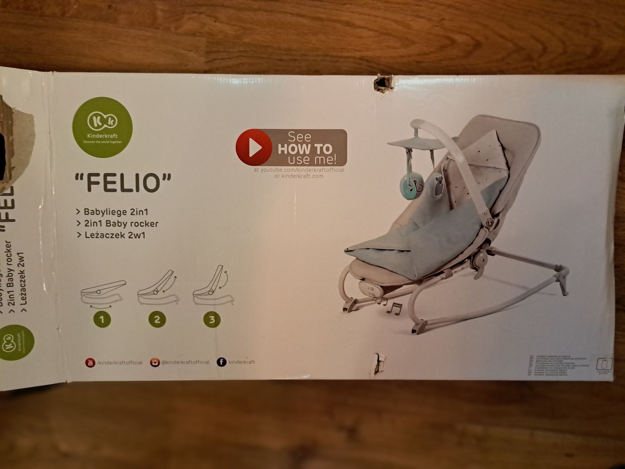 Leżaczek 2w1 Felio Kinderkraft